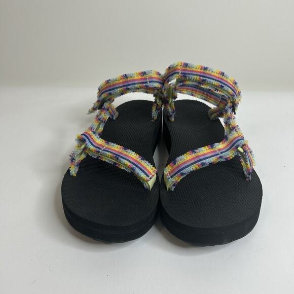 Teva Sandals Women's 10 Midform Universal Fray Frazier Multicolor 1118954 Shoe - Picture 2 of 8